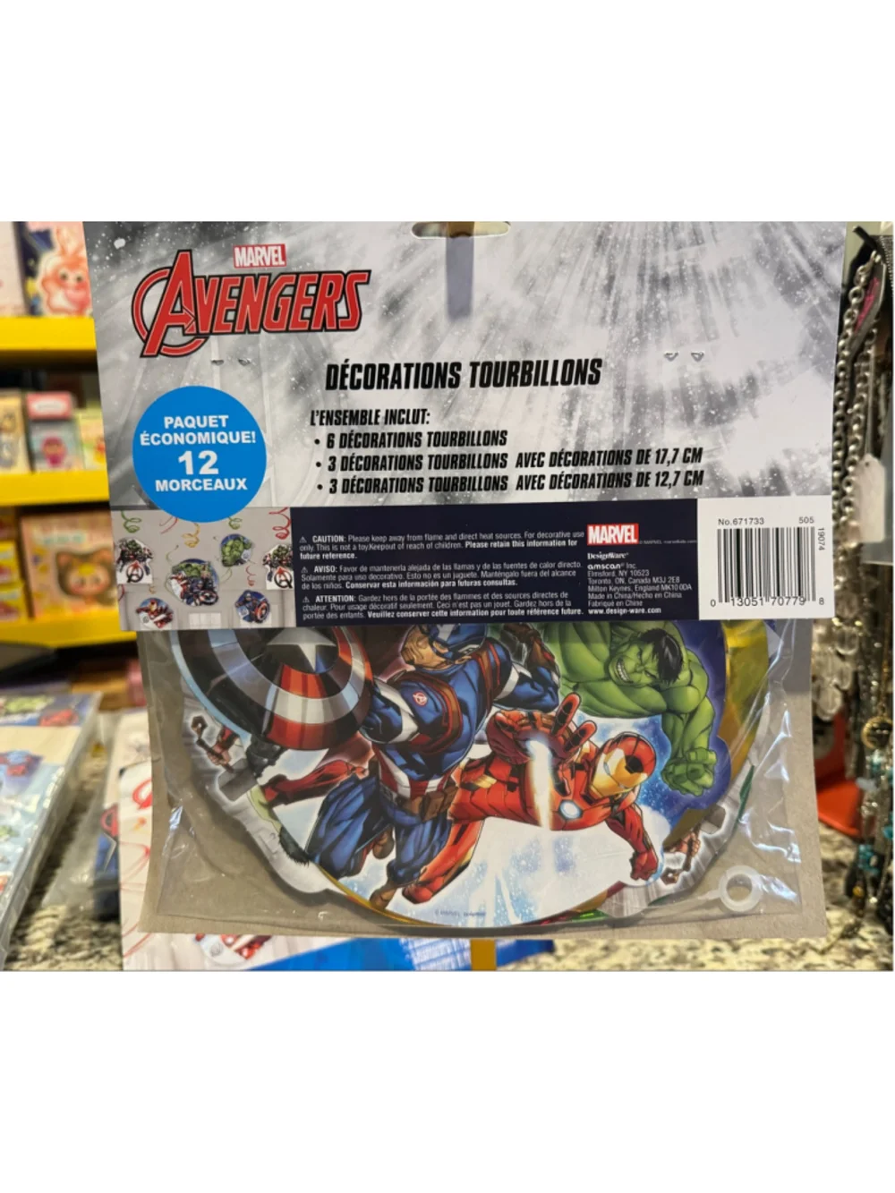 Marvel Avengers Party Swirl Decorations - Brand New in Package